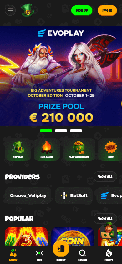 All Wins Casino Mobile screenshot